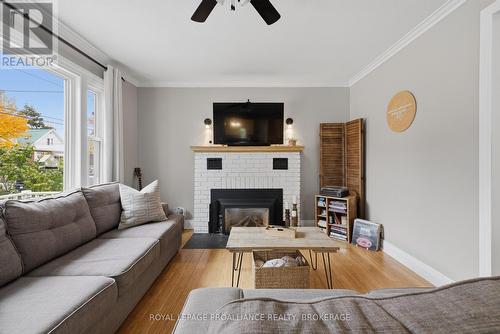 225 East Street, Greater Napanee (Greater Napanee), ON - Indoor Photo Showing Living Room With Fireplace
