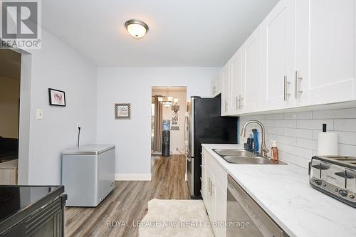 164 - 17 Old Pine Trail, St. Catharines (Carlton/Bunting), ON - Indoor Photo Showing Kitchen With Double Sink