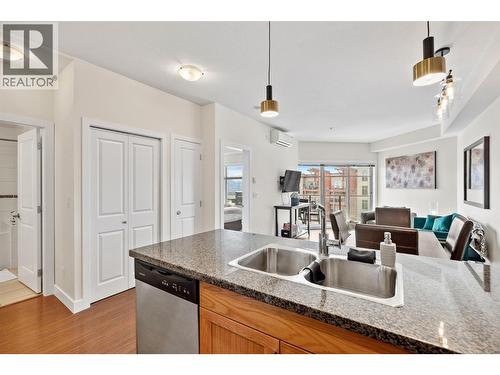3211 Skyview Lane Unit# 411, West Kelowna, BC - Indoor Photo Showing Kitchen With Double Sink