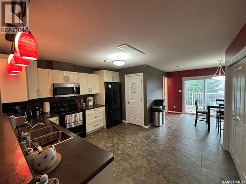 3 3225 Woodhams Drive E, Regina, SK - Indoor Photo Showing Kitchen With Double Sink