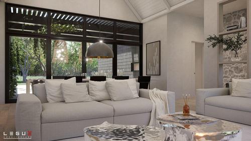 Salle familiale - Ch. De L'Envolée, L'Ange-Gardien, QC - Indoor Photo Showing Living Room