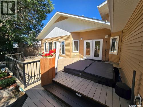 605 Elgin Street, Weyburn, SK - Outdoor With Deck Patio Veranda With Exterior