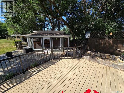 605 Elgin Street, Weyburn, SK - Outdoor With Deck Patio Veranda