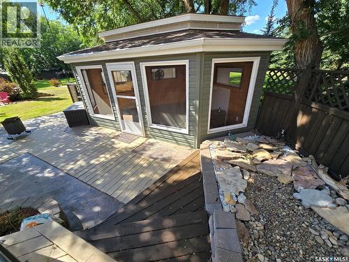 605 Elgin Street, Weyburn, SK - Outdoor With Deck Patio Veranda