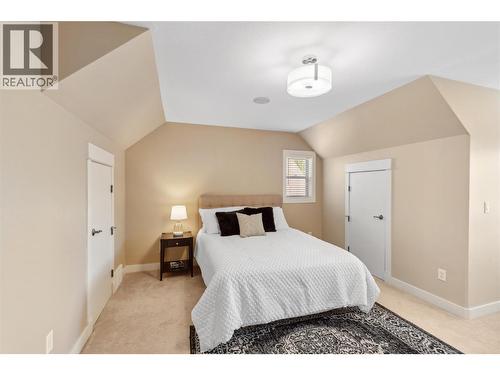 1 of 2 bedrooms up stairs - 5575 Highway 6 Highway, Coldstream, BC - Indoor Photo Showing Bedroom