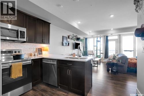 811 Hilliard Street W, Saskatoon, SK - Indoor Photo Showing Kitchen With Double Sink With Upgraded Kitchen