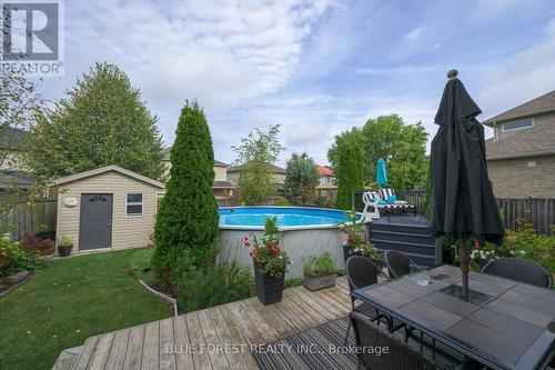2641 Tucker Court, London North (North I), ON - Outdoor With Above Ground Pool With Deck Patio Veranda