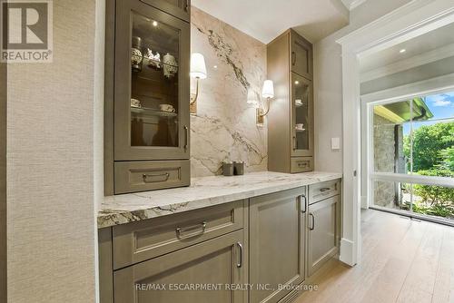 Primary suite niche with bar fridge - 597 Old York Road, Burlington, ON - Indoor Photo Showing Other Room