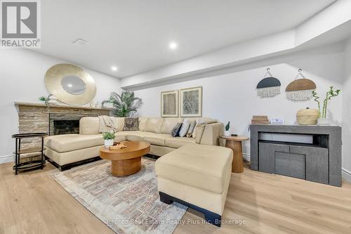 2797 Constable Road, Mississauga, ON - Indoor Photo Showing Living Room With Fireplace