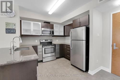 202 - 195 Besserer Street, Ottawa, ON - Indoor Photo Showing Kitchen With Stainless Steel Kitchen