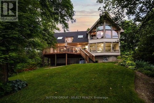 Back of the property - 5284 Cliff Road, Lambton Shores (Forest), ON - Outdoor With Balcony With Deck Patio Veranda
