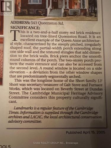 543 Queenston Road, Cambridge, ON - Other