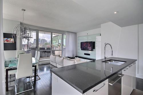 Kitchen - 501-370 Rue St-André, Montréal (Ville-Marie), QC - Indoor Photo Showing Kitchen With Double Sink With Upgraded Kitchen