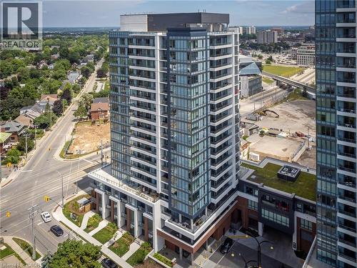 5 Wellington Street Unit# 808, Kitchener, ON - Outdoor With Balcony