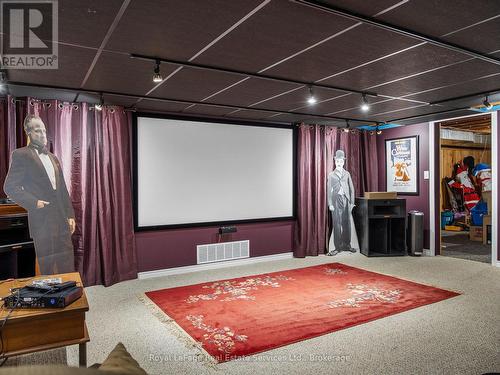 Screen in Media Room - 47 Fox Run Drive, Puslinch, ON - Indoor Photo Showing Other Room