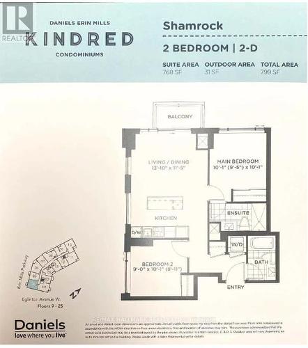 Floor Plan - 1404 - 2495 Eglinton Avenue W, Mississauga, ON - Other