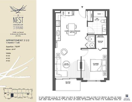 Drawing (sketch) - 213-2100 Rue Benoit, Saint-Bruno-De-Montarville, QC - Other