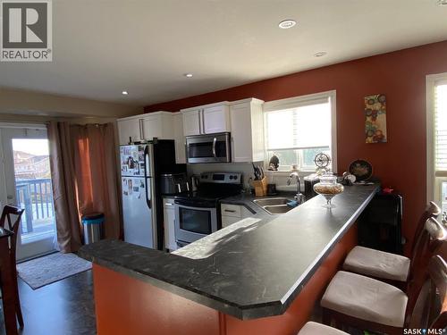 454 Darlington Street E, Yorkton, SK - Indoor Photo Showing Kitchen With Double Sink