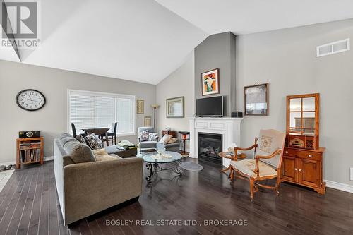 3563 Dominion Road, Fort Erie (Ridgeway), ON - Indoor Photo Showing Living Room With Fireplace