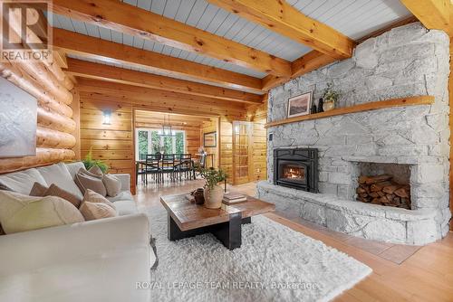 9 Hubertine Gate, Ottawa, ON - Indoor Photo Showing Living Room With Fireplace