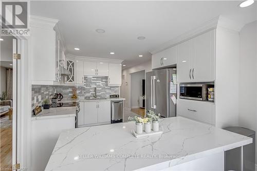 2 Robespierre Court, Hamilton, ON - Indoor Photo Showing Kitchen With Upgraded Kitchen