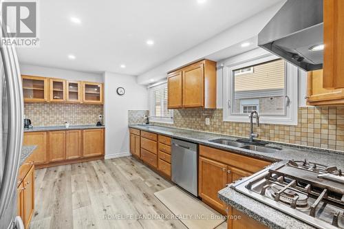 1544 Kirkrow Crescent, Mississauga, ON - Indoor Photo Showing Kitchen With Double Sink