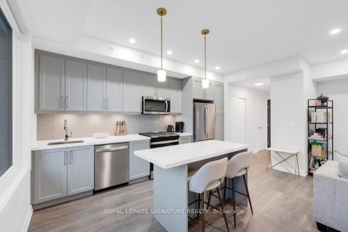 4-1467 O'Connor Drive, Toronto, ON - Indoor Photo Showing Kitchen With Stainless Steel Kitchen With Upgraded Kitchen