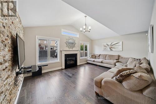 254 Meadowhawk Trail, Bradford West Gwillimbury, ON - Indoor Photo Showing Living Room With Fireplace