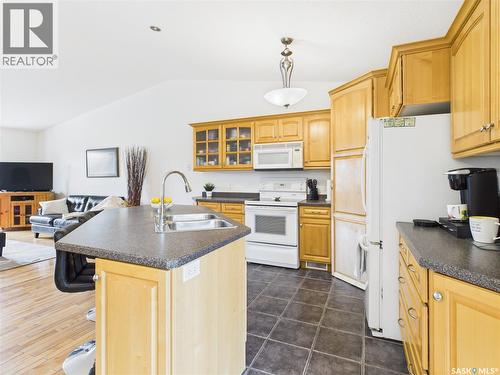 615 Casey Road, Prince Albert, SK - Indoor Photo Showing Kitchen With Double Sink