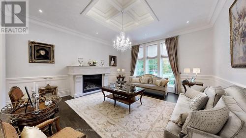 101 Forest Heights Boulevard, Toronto, ON - Indoor Photo Showing Living Room With Fireplace