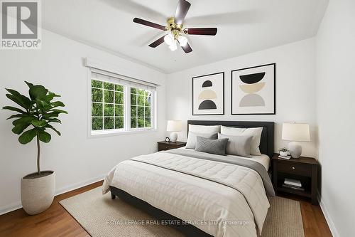 Virtually Staged Third Bedroom - 1324 Ashwood Terrace, Oakville, ON - Indoor Photo Showing Bedroom