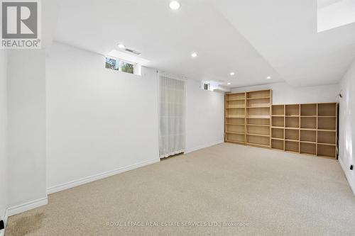 Oversized Recreation Room with Berber Broadloom - 1324 Ashwood Terrace, Oakville, ON - Indoor