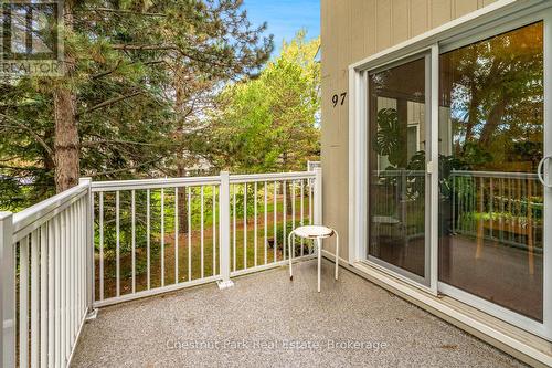 Walk-out to large main floor deck - 97 - 18 Ramblings Way, Collingwood, ON - Outdoor With Deck Patio Veranda With Exterior