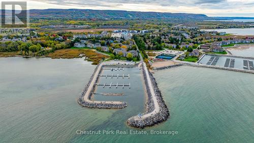 Private marina at Ruperts Landing - 97 - 18 Ramblings Way, Collingwood, ON - Outdoor With Body Of Water With View