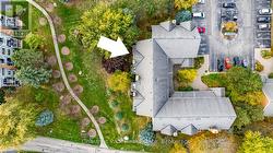 Aerial view showing the walking path - 