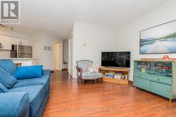 Main floor living room with gas fireplace - 