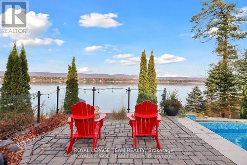 3886 Armitage Avenue, Ottawa, ON - Outdoor With Body Of Water With In Ground Pool With Deck Patio Veranda With View