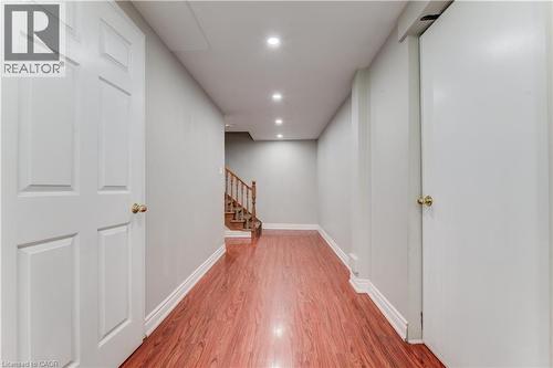 Hall with light wood-style flooring, stairway, and recessed lighting - 685 Briardean Road Unit# Lower, Cambridge, ON - Indoor Photo Showing Other Room