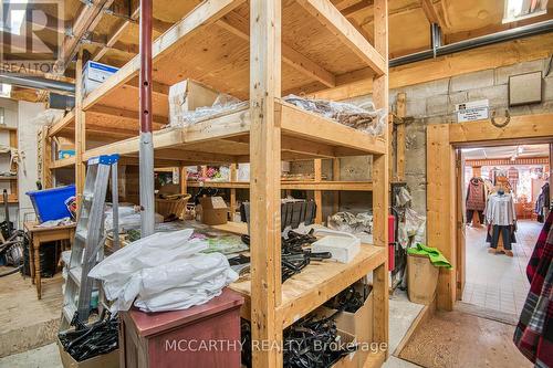 Storage with shelves - 21 Toronto Street S, Grey Highlands, ON 