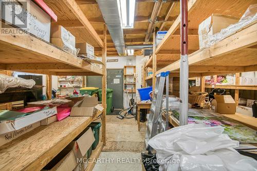 Storage with shelves - 21 Toronto Street S, Grey Highlands, ON 
