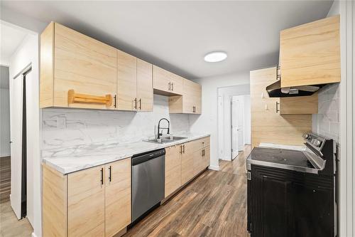 84 Woodydell Avenue, Winnipeg, MB - Indoor Photo Showing Kitchen With Double Sink