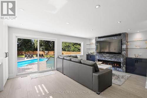 182 Parkview Hill Crescent, Toronto, ON - Indoor With Fireplace