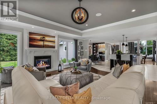 85 Leduc Street, Alfred And Plantagenet, ON - Indoor Photo Showing Living Room With Fireplace