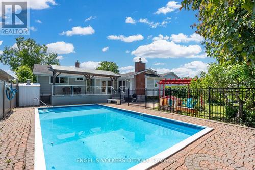 1369 Fontenay Crescent, Ottawa, ON - Outdoor With In Ground Pool With Deck Patio Veranda