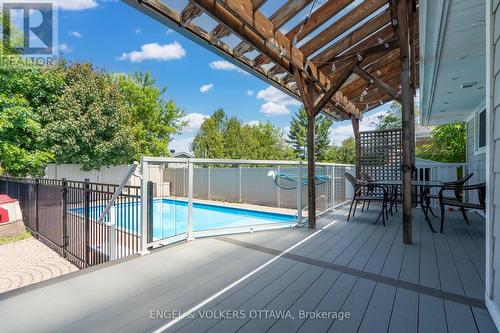 1369 Fontenay Crescent, Ottawa, ON - Outdoor With In Ground Pool With Deck Patio Veranda
