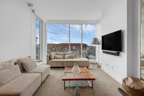 Salon - 3803-1300 Boul. René-Lévesque O., Montréal (Ville-Marie), QC - Indoor Photo Showing Living Room