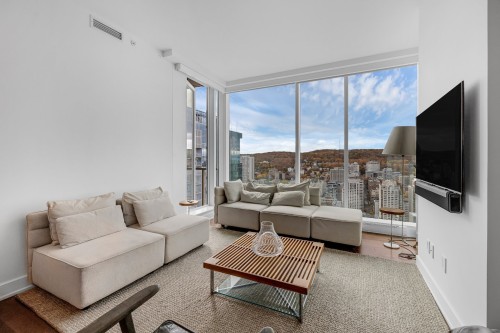 Salon - 3803-1300 Boul. René-Lévesque O., Montréal (Ville-Marie), QC - Indoor Photo Showing Living Room
