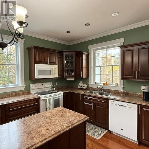 16A Lakeview Crescent, Roberts Arm, NL - Indoor Photo Showing Kitchen With Double Sink