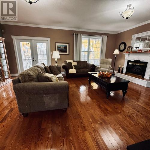 16A Lakeview Crescent, Roberts Arm, NL - Indoor Photo Showing Living Room With Fireplace