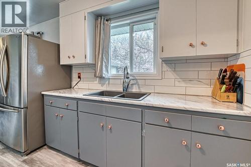 3030 2Nd Avenue, Regina, SK - Indoor Photo Showing Kitchen With Double Sink